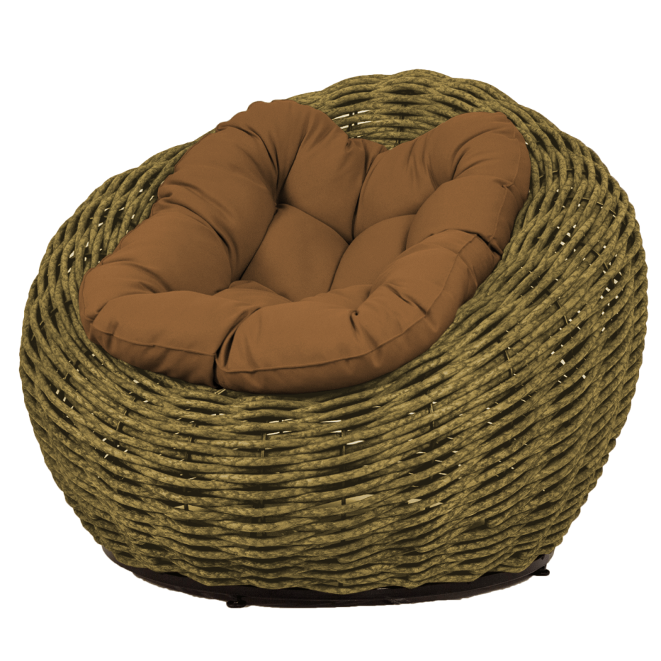 Кресло-гнездо плетеное DeckWOOD Nest (темно-зеленый)