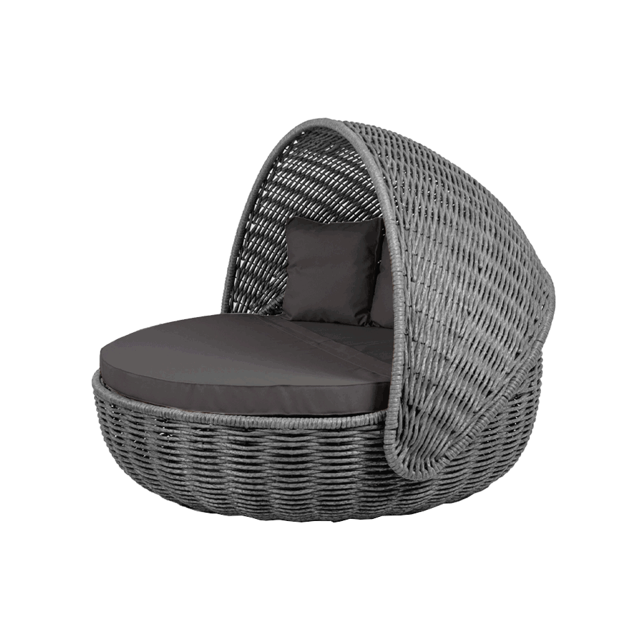 Беседка-кровать NestBed с откидным верхом DeckWOOD (серый)