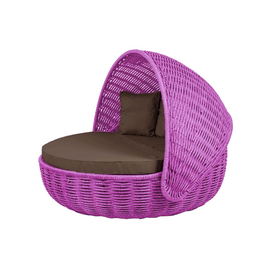 Беседка-кровать NestBed с откидным верхом DeckWOOD (фуксия)