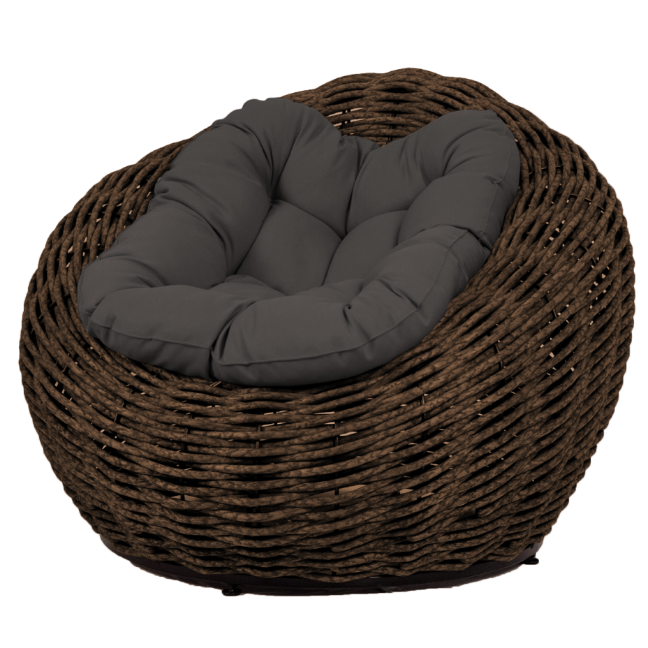 Кресло-гнездо плетеное DeckWOOD Nest (коричневый)