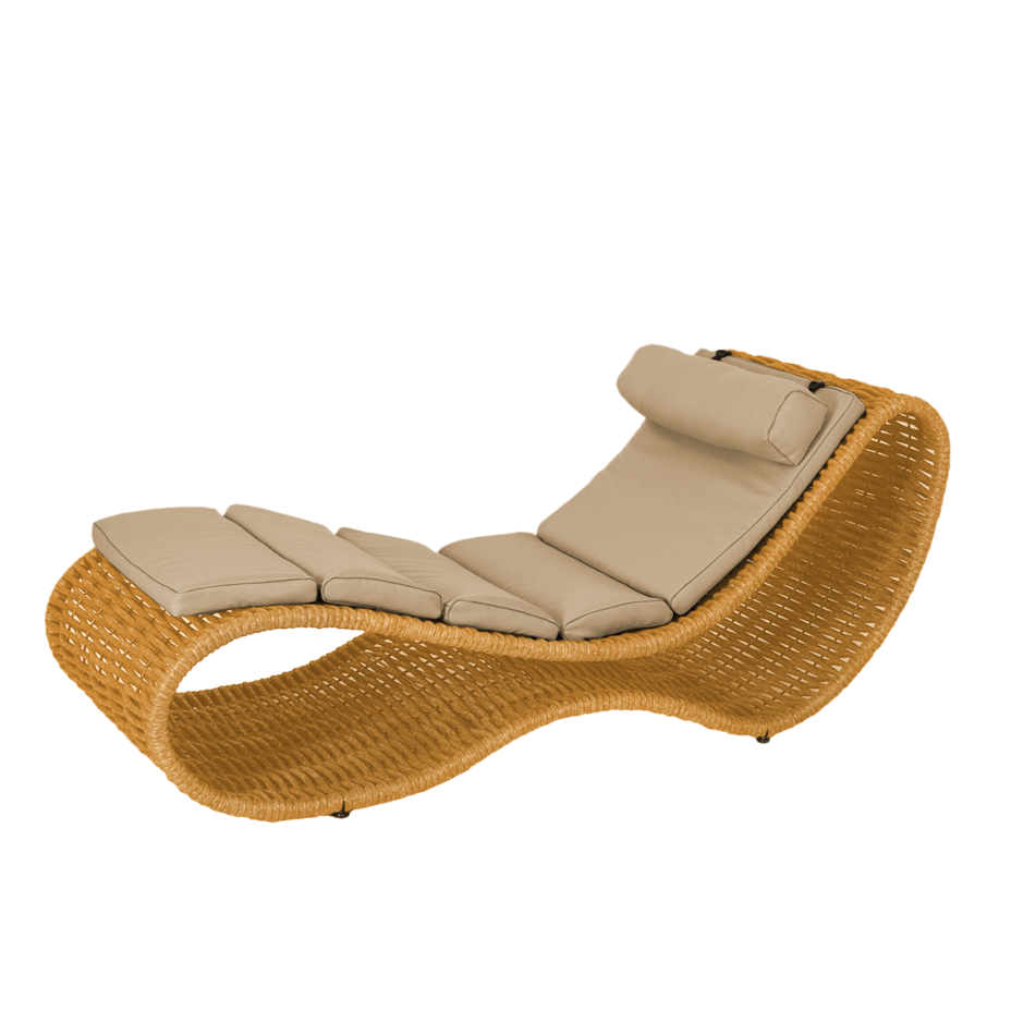 Шезлонг напольный DeckWOOD Wave pool (песочный)