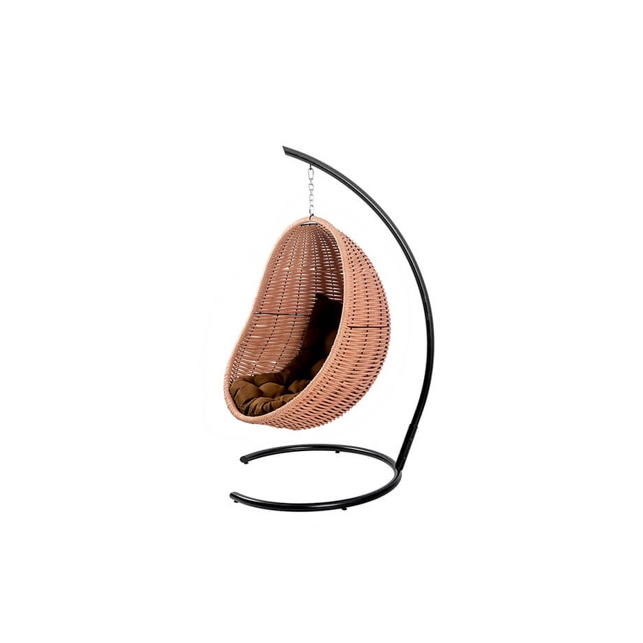 Кокон подвесной плетеный DeckWOOD (светло-розовый)