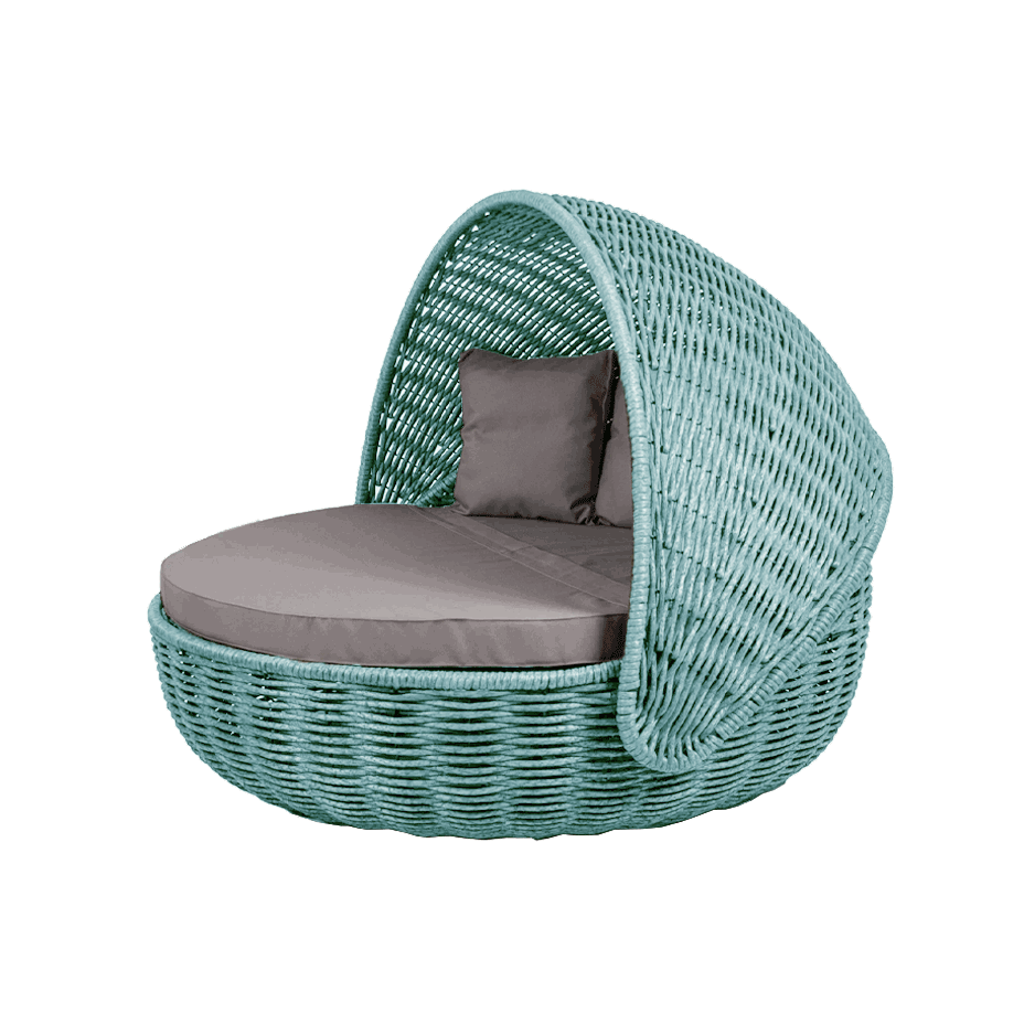 Беседка-кровать NestBed с откидным верхом DeckWOOD (голубой)