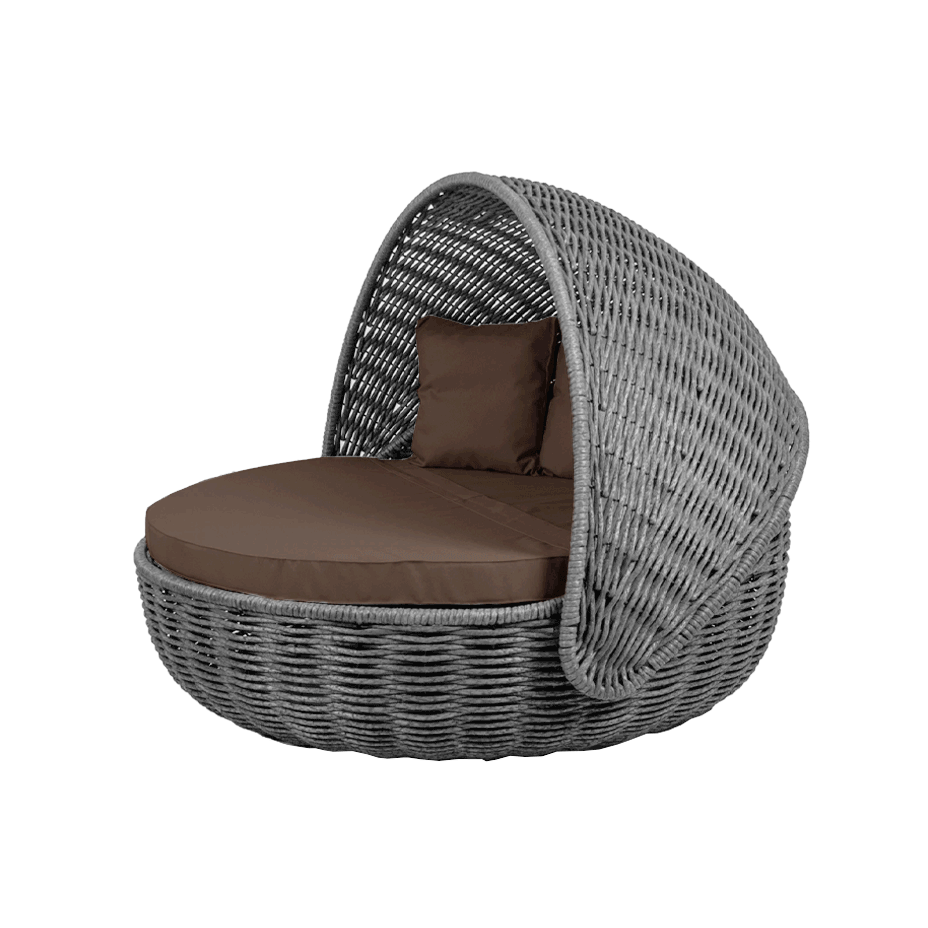 Беседка-кровать NestBed с откидным верхом DeckWOOD (серый)