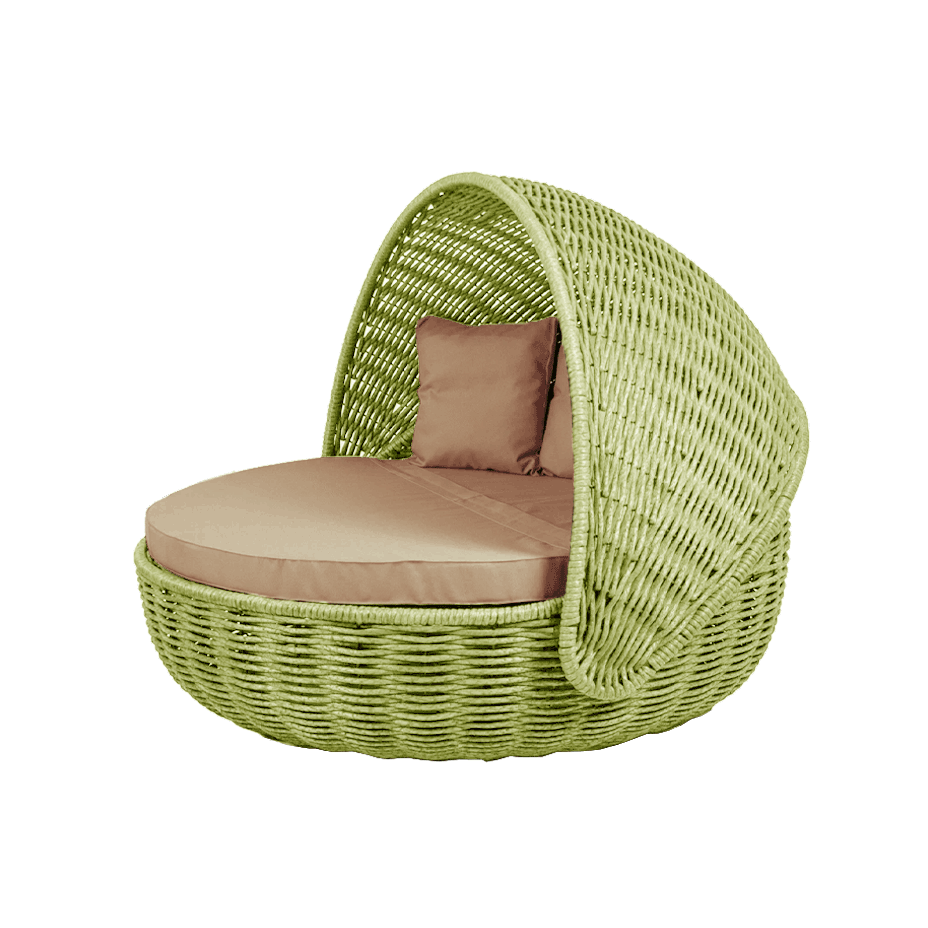 Беседка-кровать NestBed с откидным верхом DeckWOOD (салатовый)