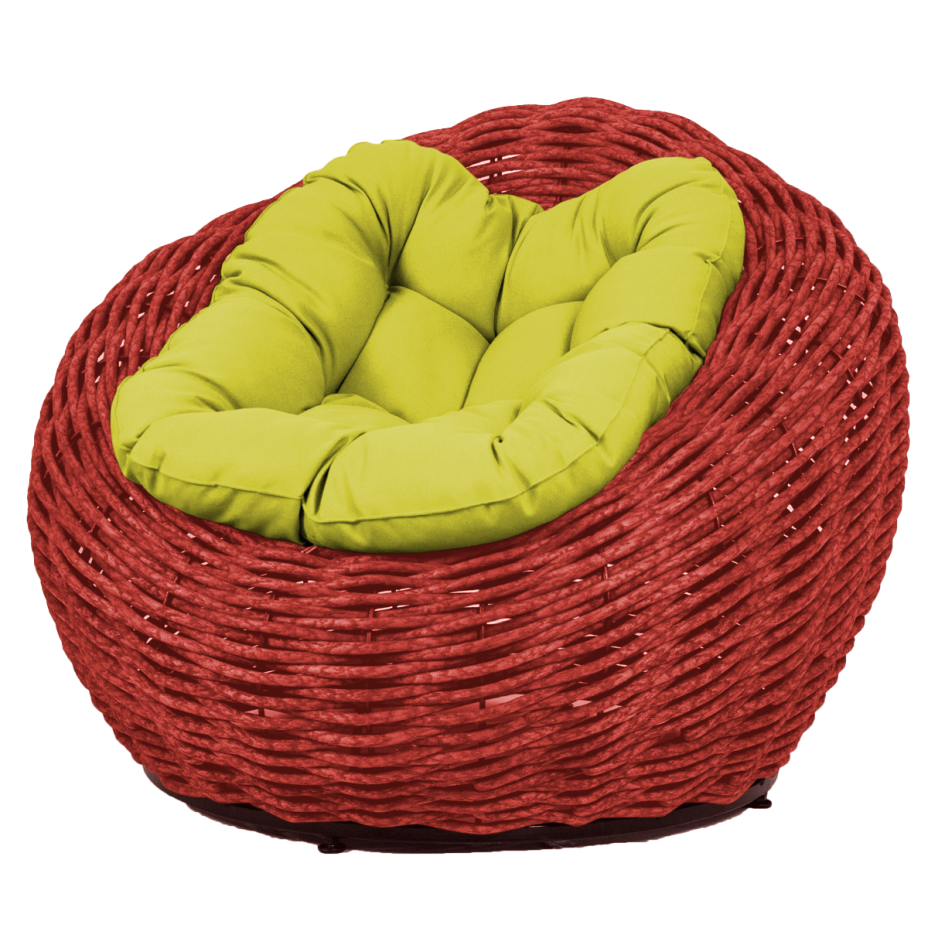 Кресло-гнездо плетеное DeckWOOD Nest (красный)