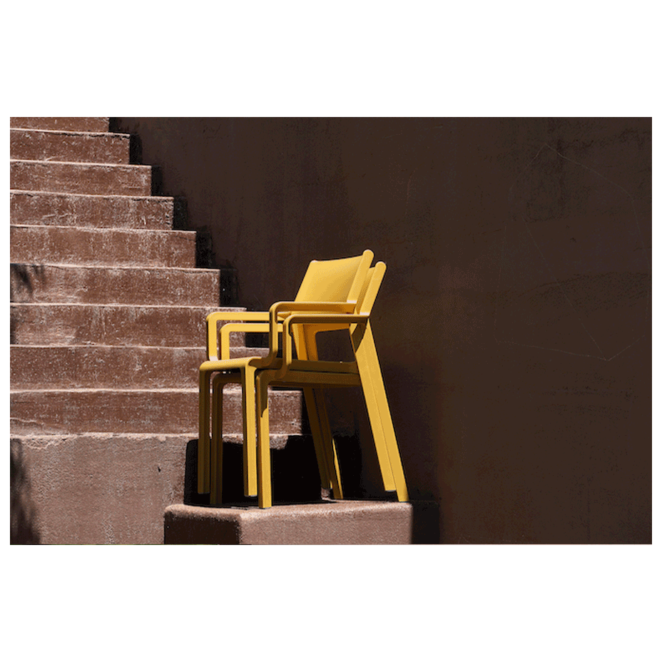 TRILL ARMCHAIR, кресло пластиковое (senape/горчица)