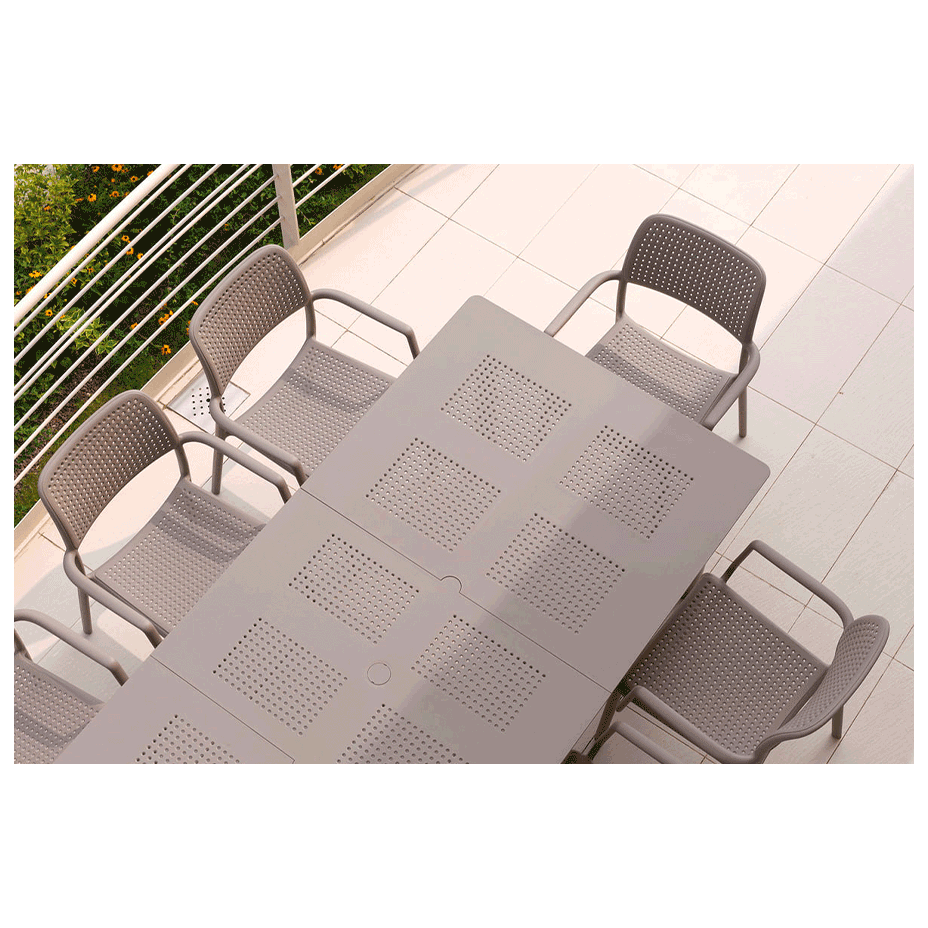 BORA, кресло пластиковое (tortora/тортора)