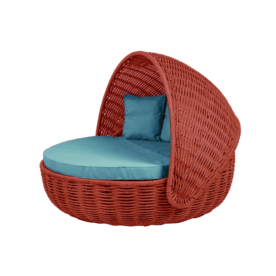 Беседка-кровать NestBed с откидным верхом DeckWOOD (красный)