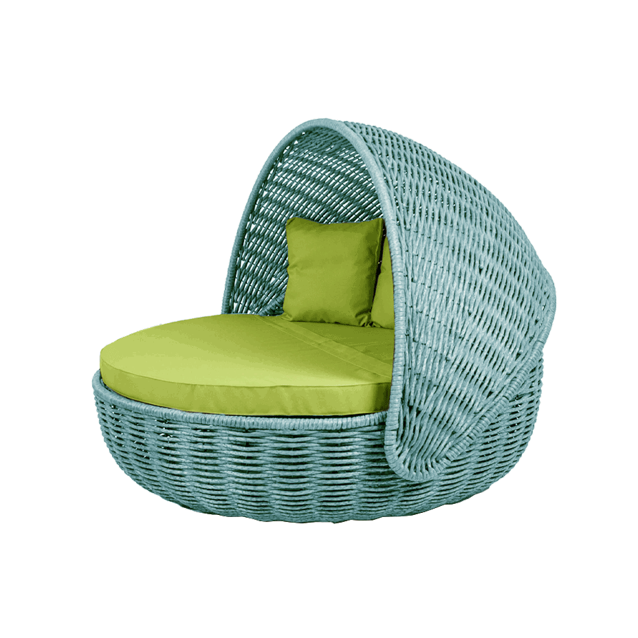 Беседка-кровать NestBed с откидным верхом DeckWOOD (голубой)
