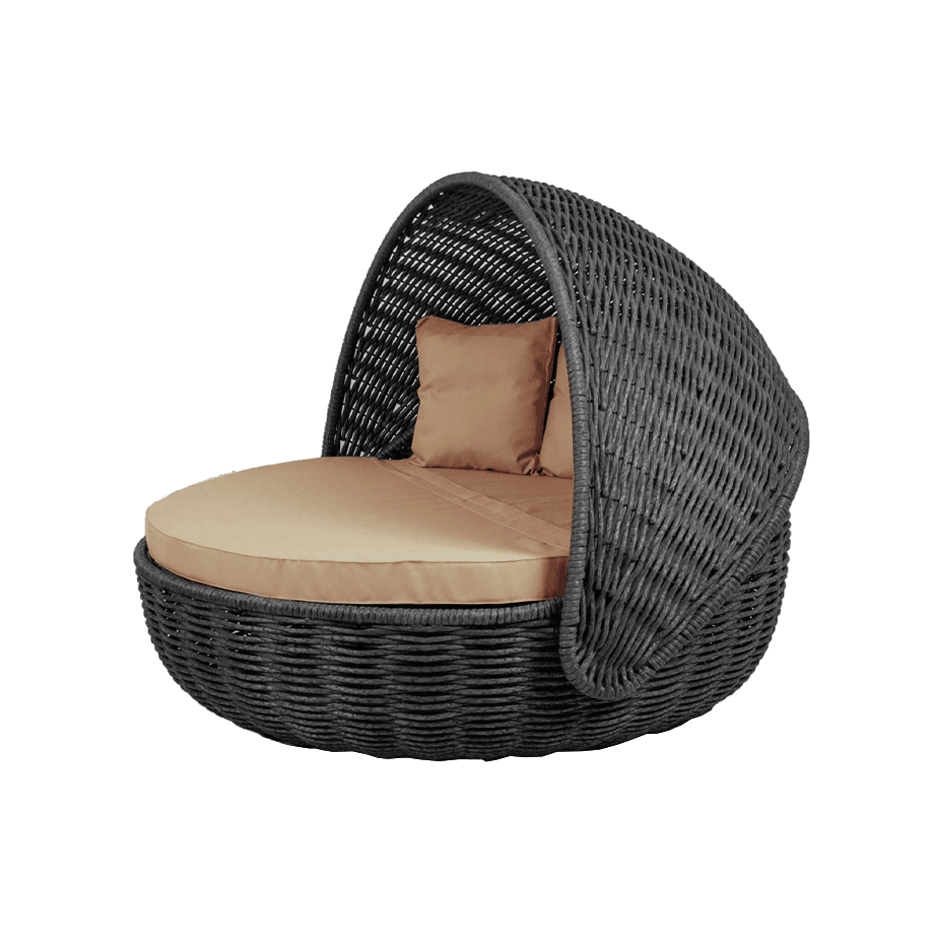 Беседка-кровать NestBed с откидным верхом DeckWOOD (черный)