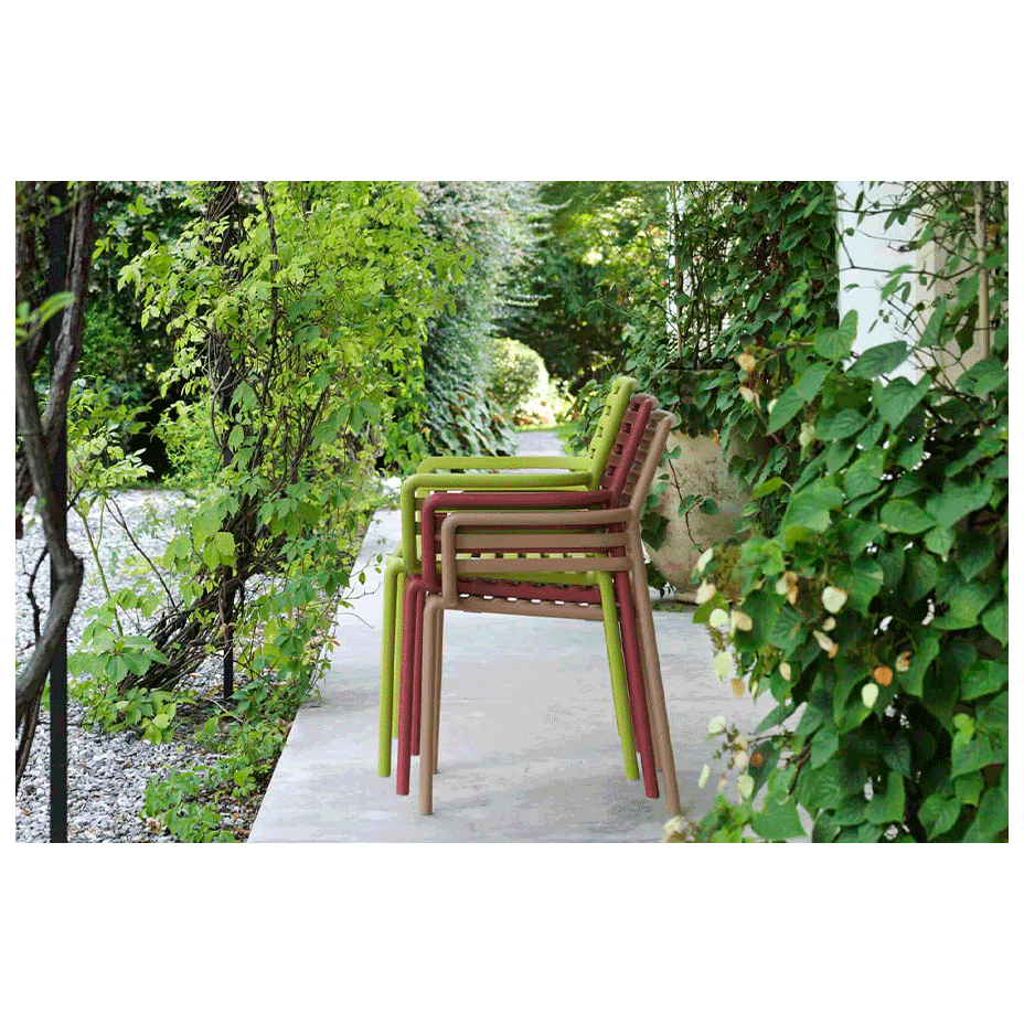 DOGA, кресло пластиковое (marsala/марсала)