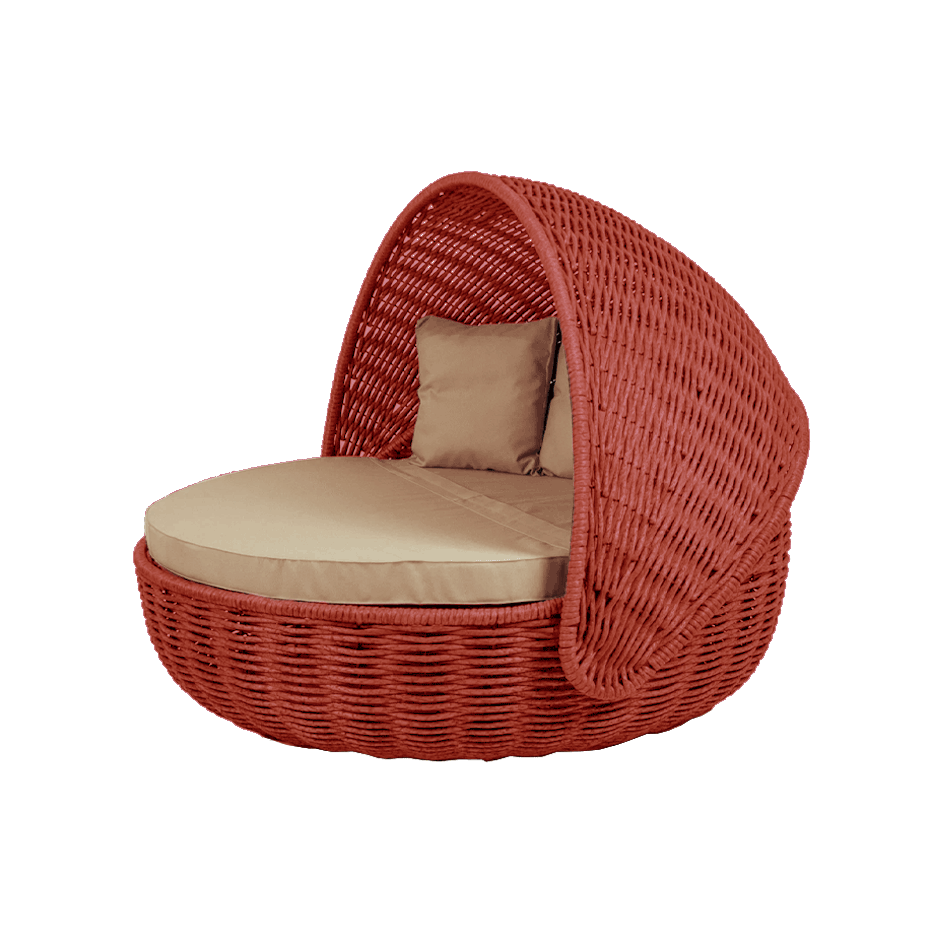 Беседка-кровать NestBed с откидным верхом DeckWOOD (красный)