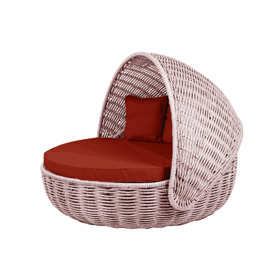 Беседка-кровать NestBed с откидным верхом DeckWOOD (пудровый)