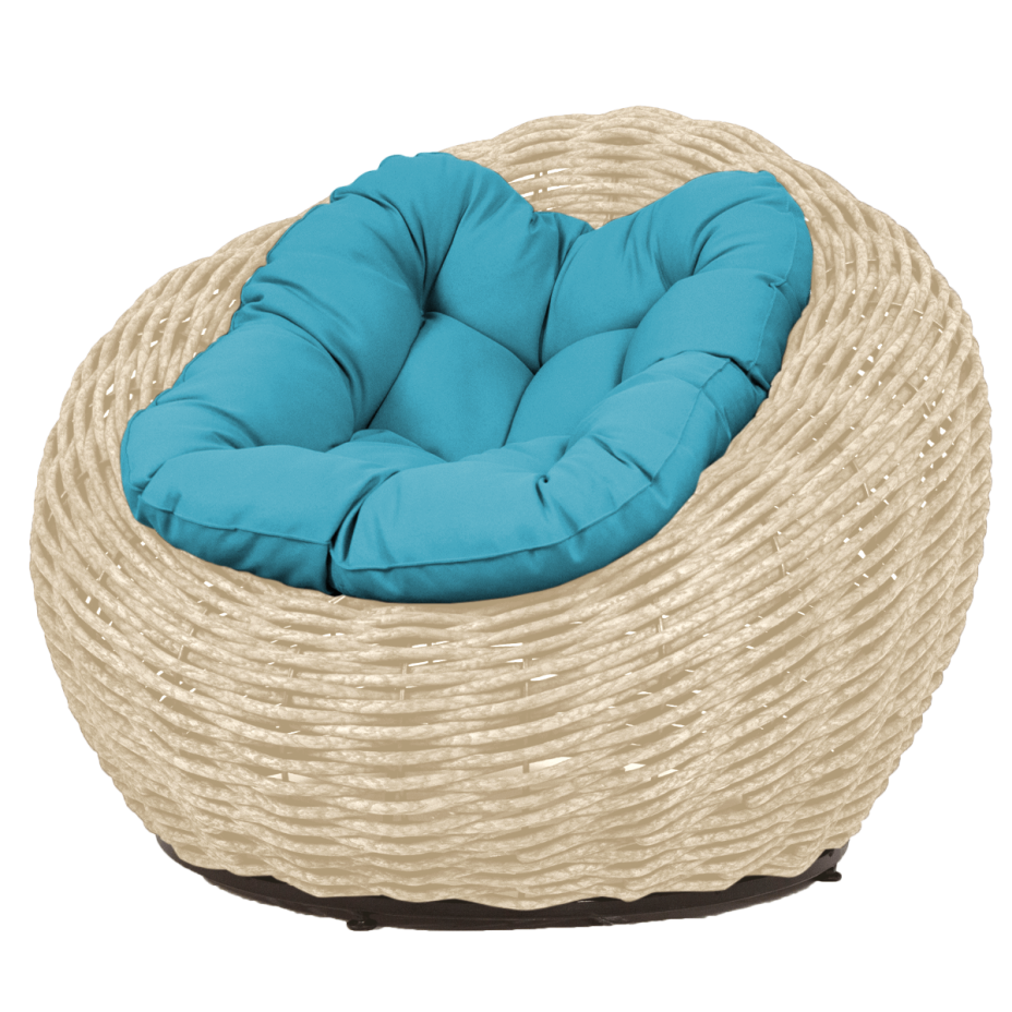 Кресло-гнездо плетеное DeckWOOD Nest (белый)