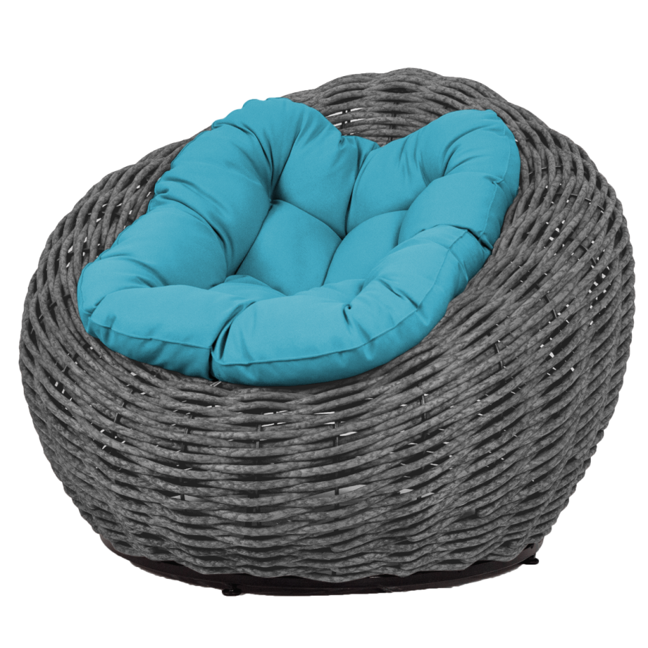 Кресло-гнездо плетеное DeckWOOD Nest (серый)