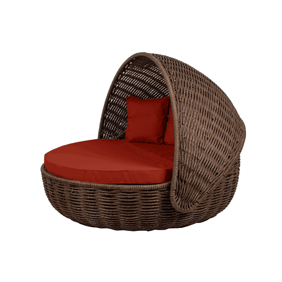 Беседка-кровать NestBed с откидным верхом DeckWOOD (коричневый)