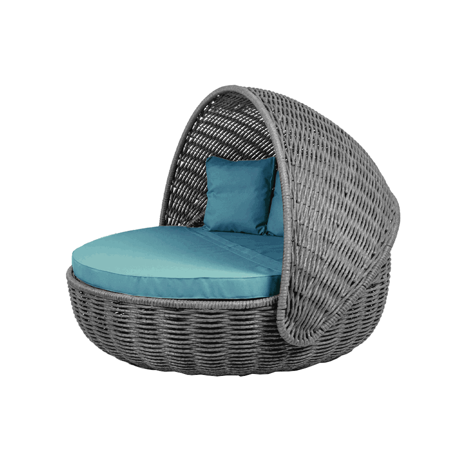 Беседка-кровать NestBed с откидным верхом DeckWOOD (серый)