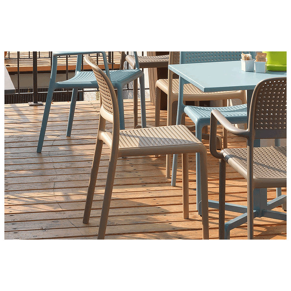 BORA, кресло пластиковое (tortora/тортора)