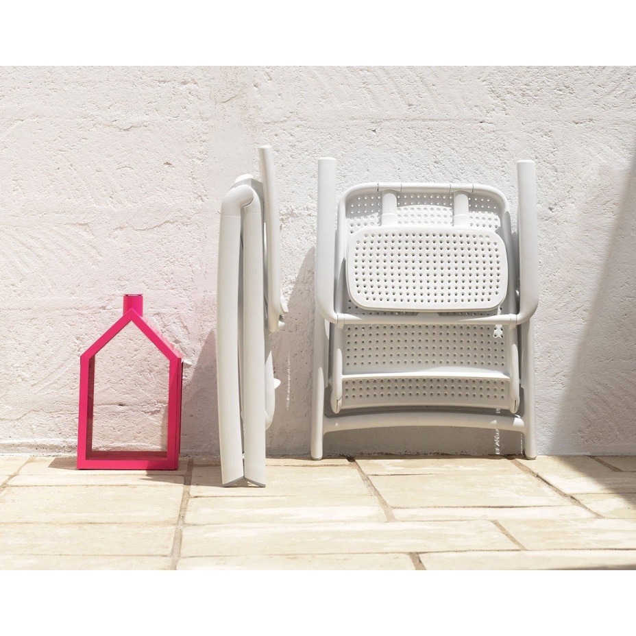 ACQUAMARINA, кресло-шезлонг складное (bianco/белый)