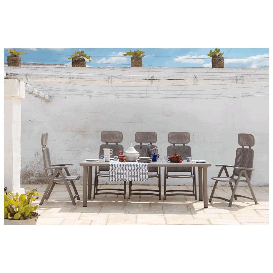 ACQUAMARINA, кресло-шезлонг складное (tortora/тортора)