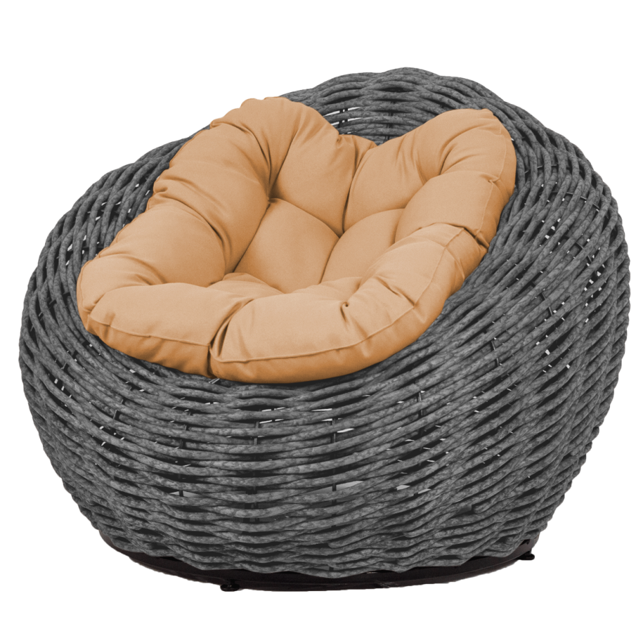 Кресло-гнездо плетеное DeckWOOD Nest (серый)