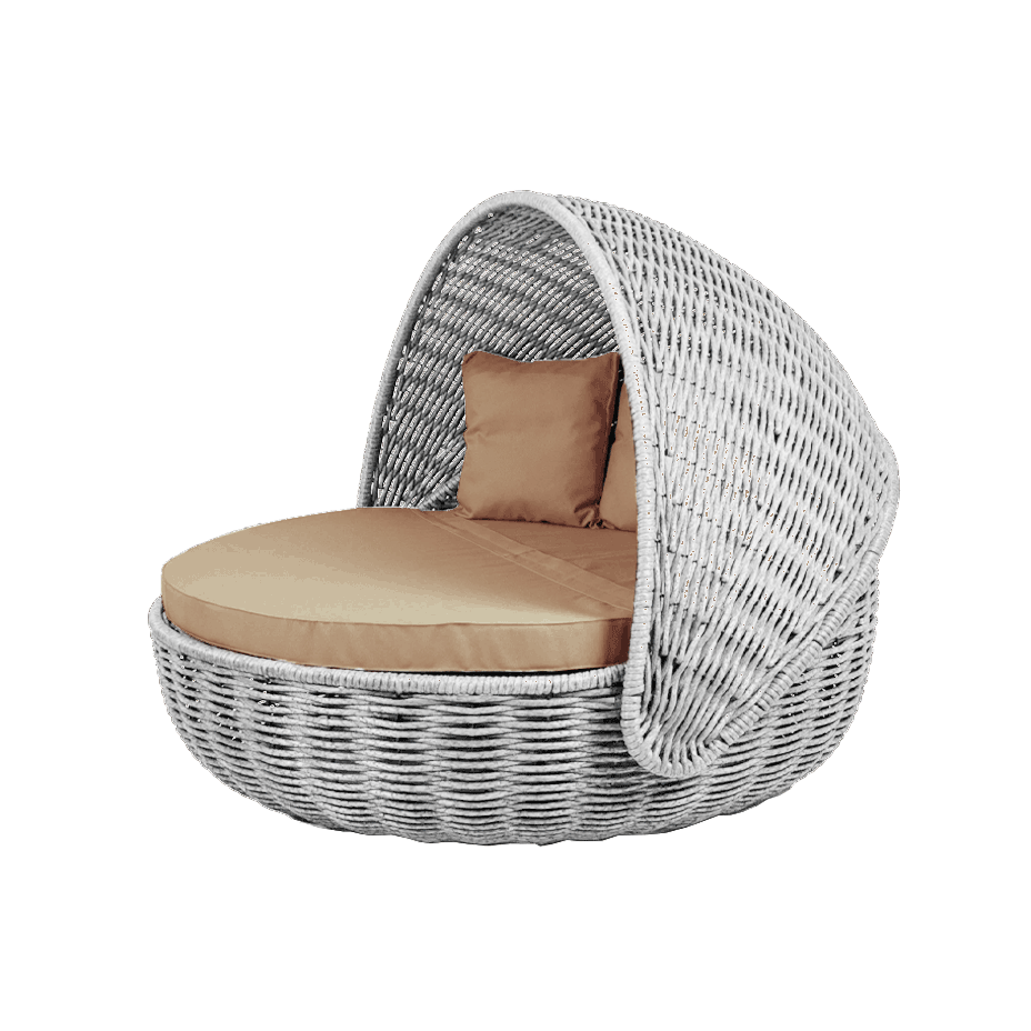 Беседка-кровать NestBed с откидным верхом DeckWOOD (белый)