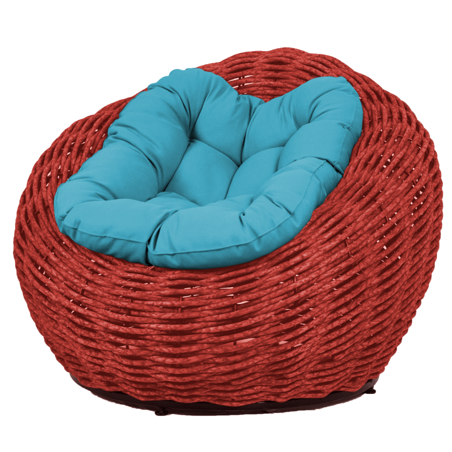 Кресло-гнездо плетеное DeckWOOD Nest (красный)