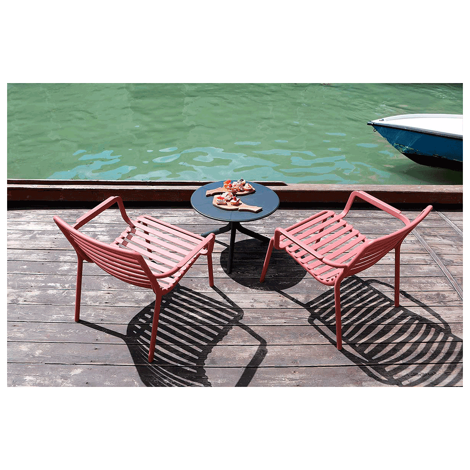 DOGA RELAX, лаунж-кресло пластиковое (marsala/марсала)