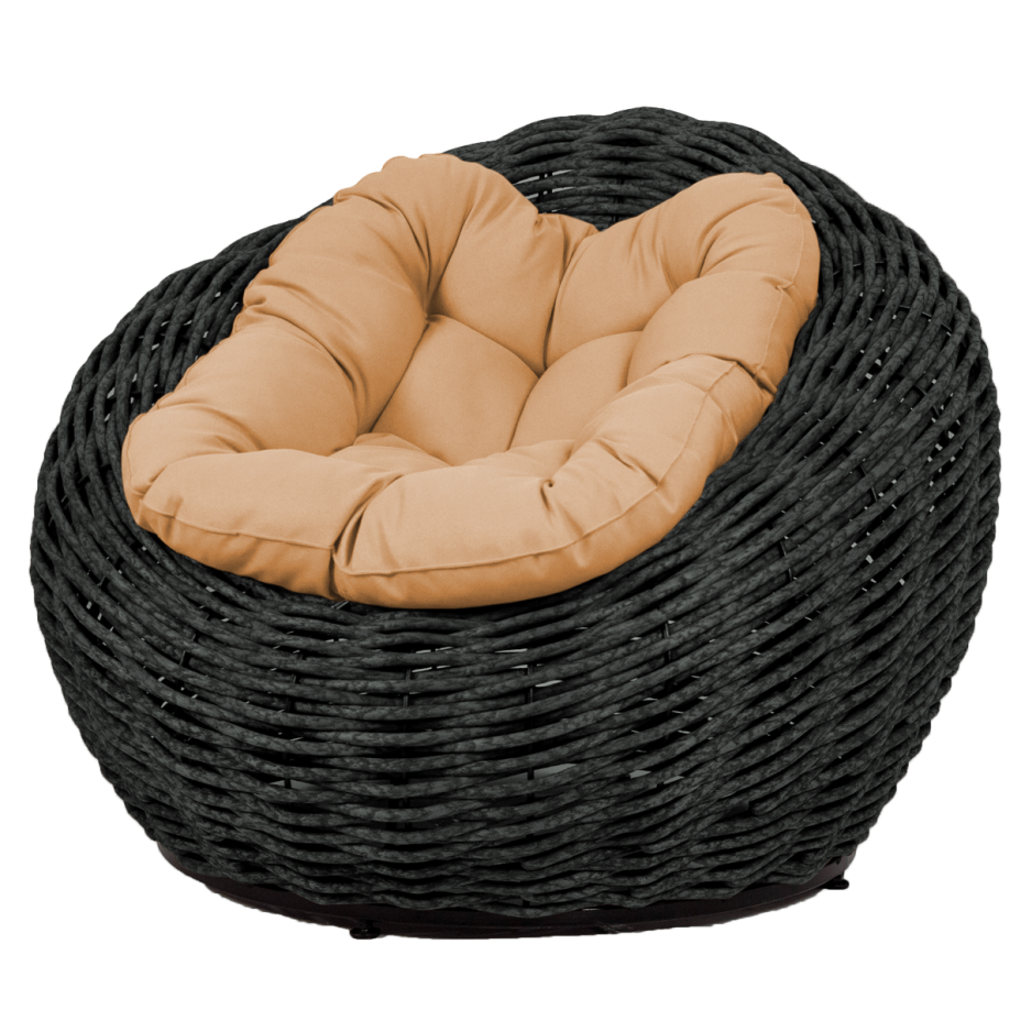 Кресло-гнездо плетеное DeckWOOD Nest (черный)