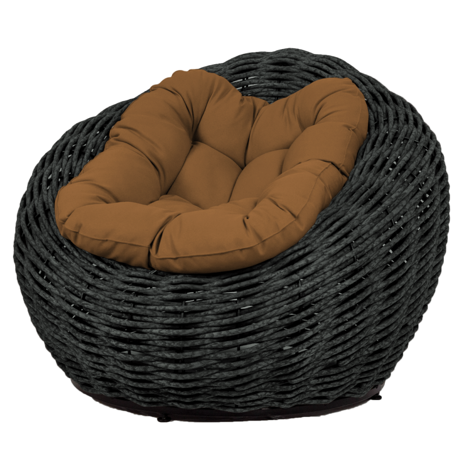 Кресло-гнездо плетеное DeckWOOD Nest (черный)