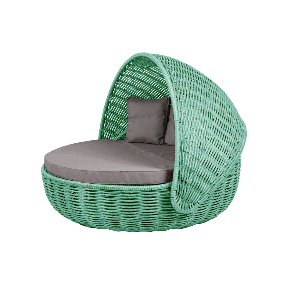 Беседка-кровать NestBed с откидным верхом DeckWOOD (бирюза)