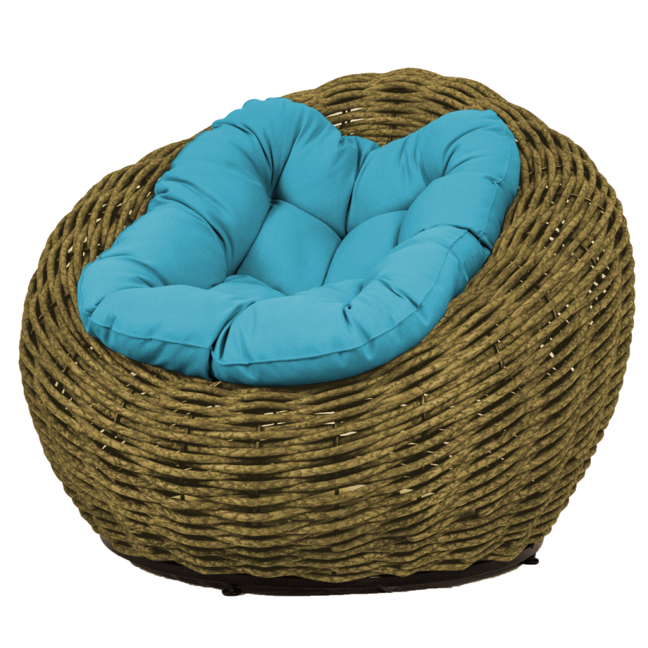 Кресло-гнездо плетеное DeckWOOD Nest (темно-зеленый)