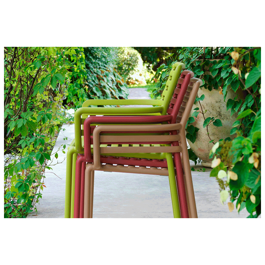 DOGA, кресло пластиковое (marsala/марсала)