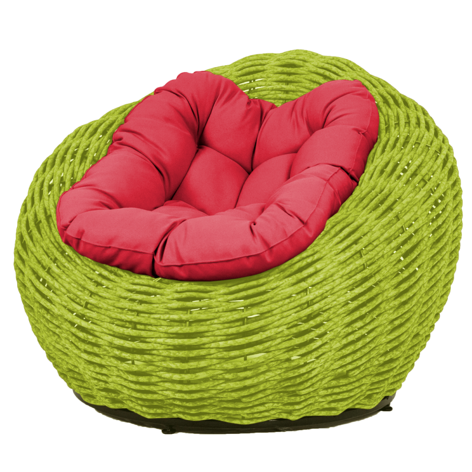 Кресло-гнездо плетеное DeckWOOD Nest (салатовый)