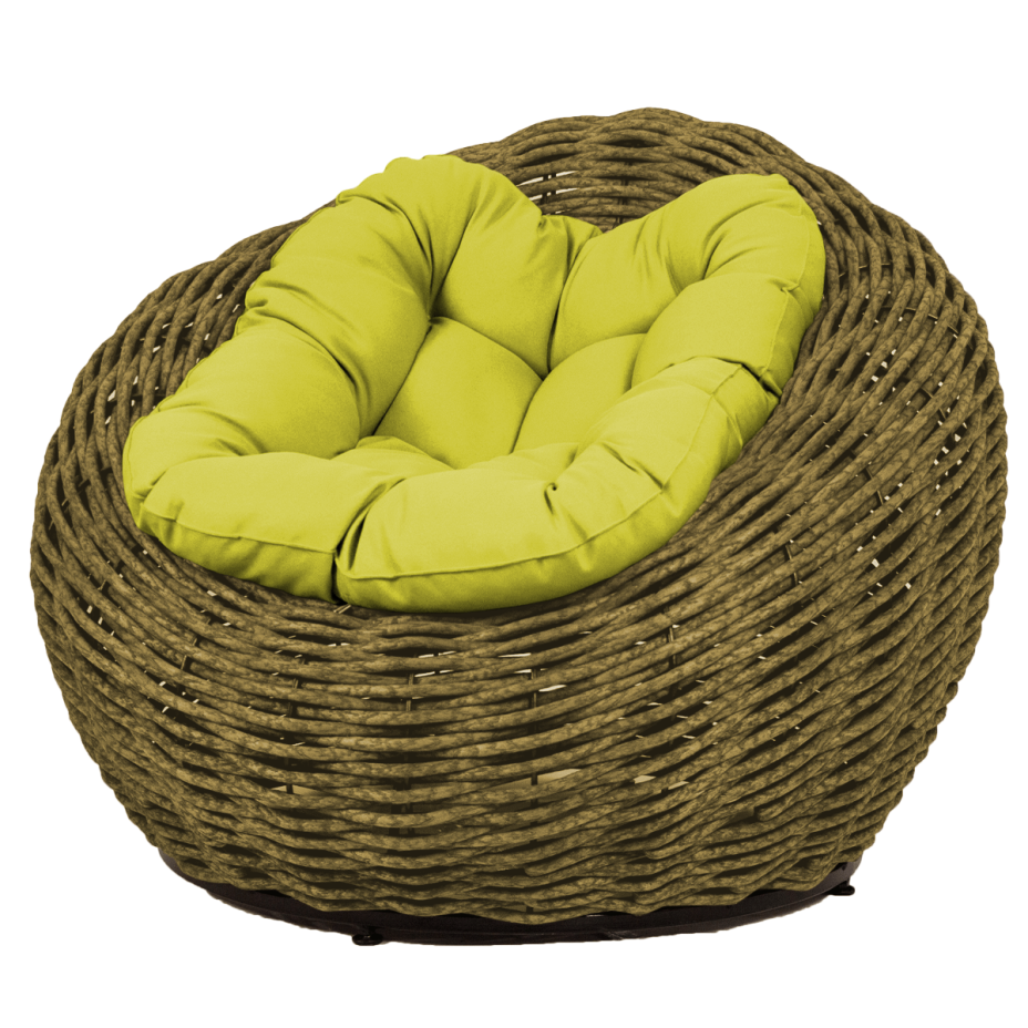 Кресло-гнездо плетеное DeckWOOD Nest (темно-зеленый)