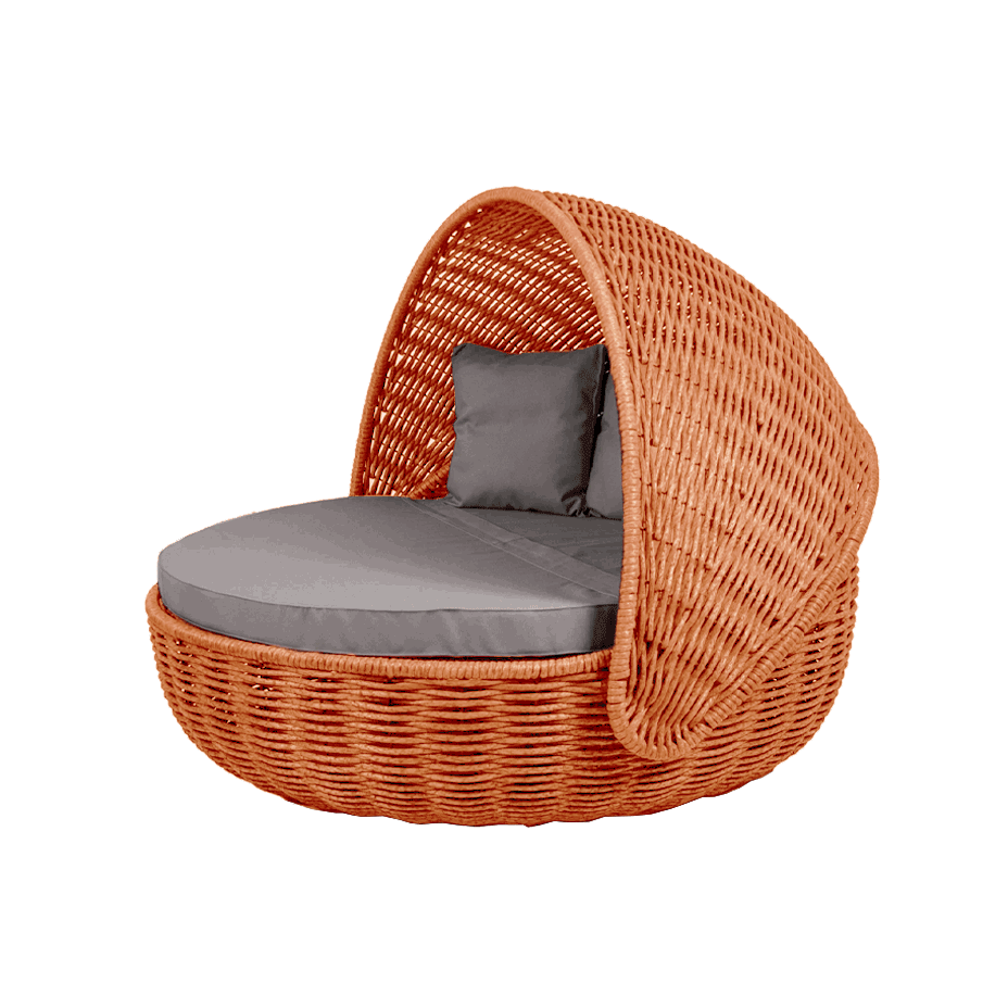 Беседка-кровать NestBed с откидным верхом DeckWOOD (оранжевый)