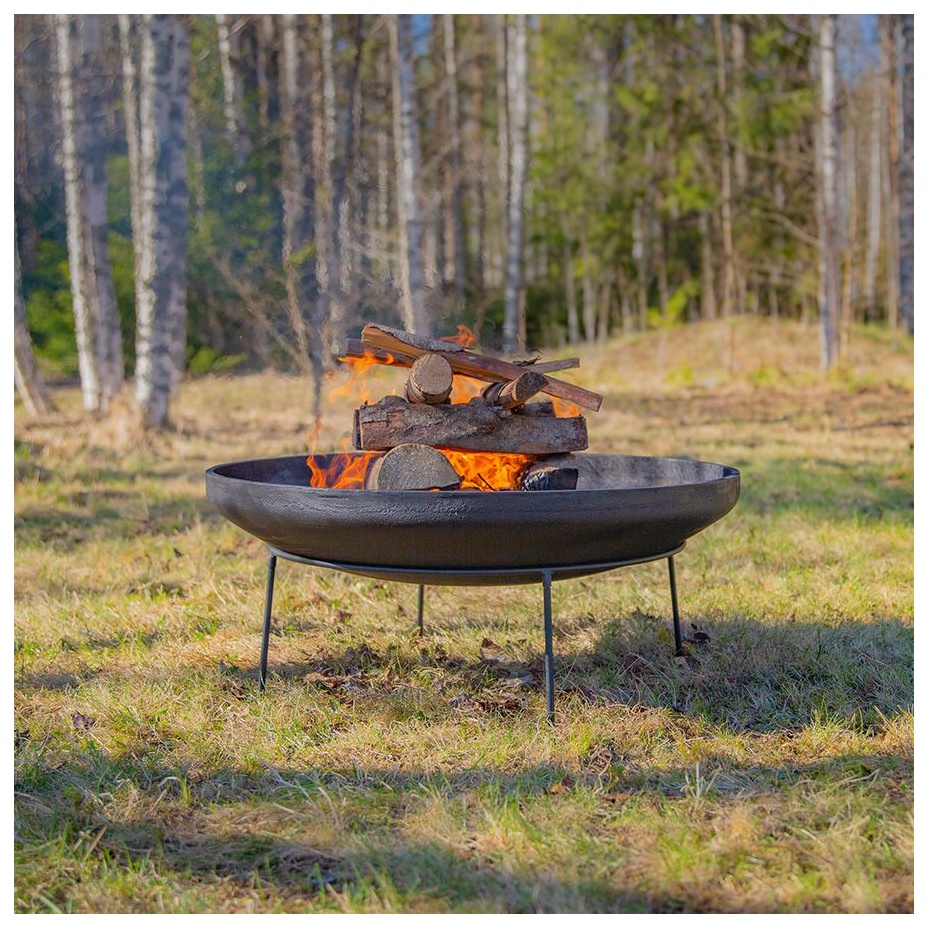 Чугунная чаша на металлической подставке PREMIUM C-серия (80)