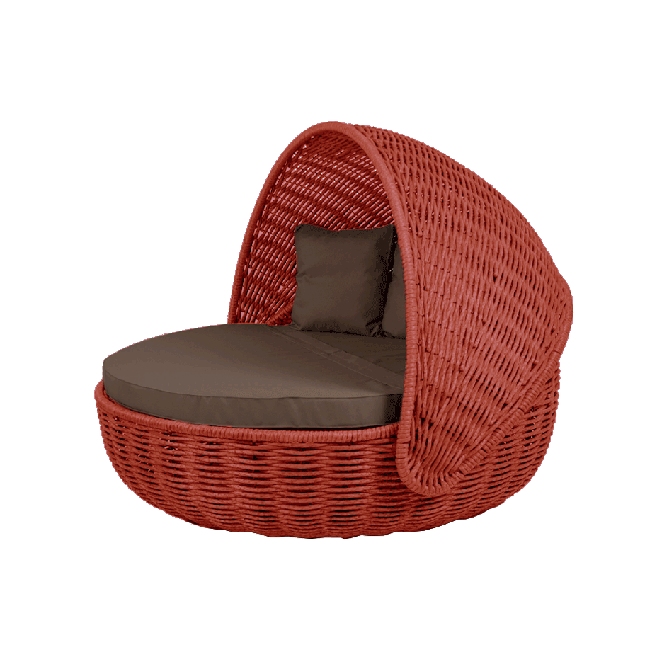 Беседка-кровать NestBed с откидным верхом DeckWOOD (красный)