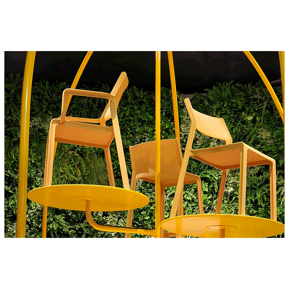 TRILL BISTROT, стул пластиковый (senape/горчица)