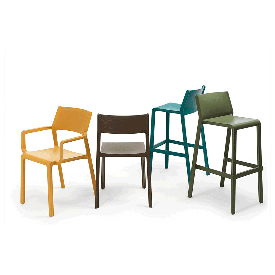 TRILL ARMCHAIR, кресло пластиковое (senape/горчица)