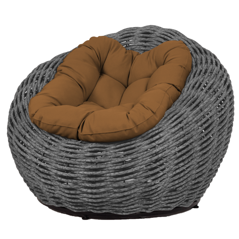 Кресло-гнездо плетеное DeckWOOD Nest (серый)