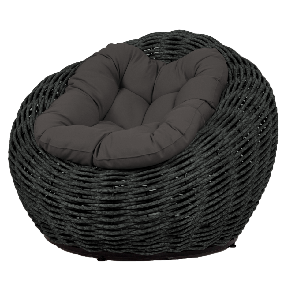 Кресло-гнездо плетеное DeckWOOD Nest (черный)