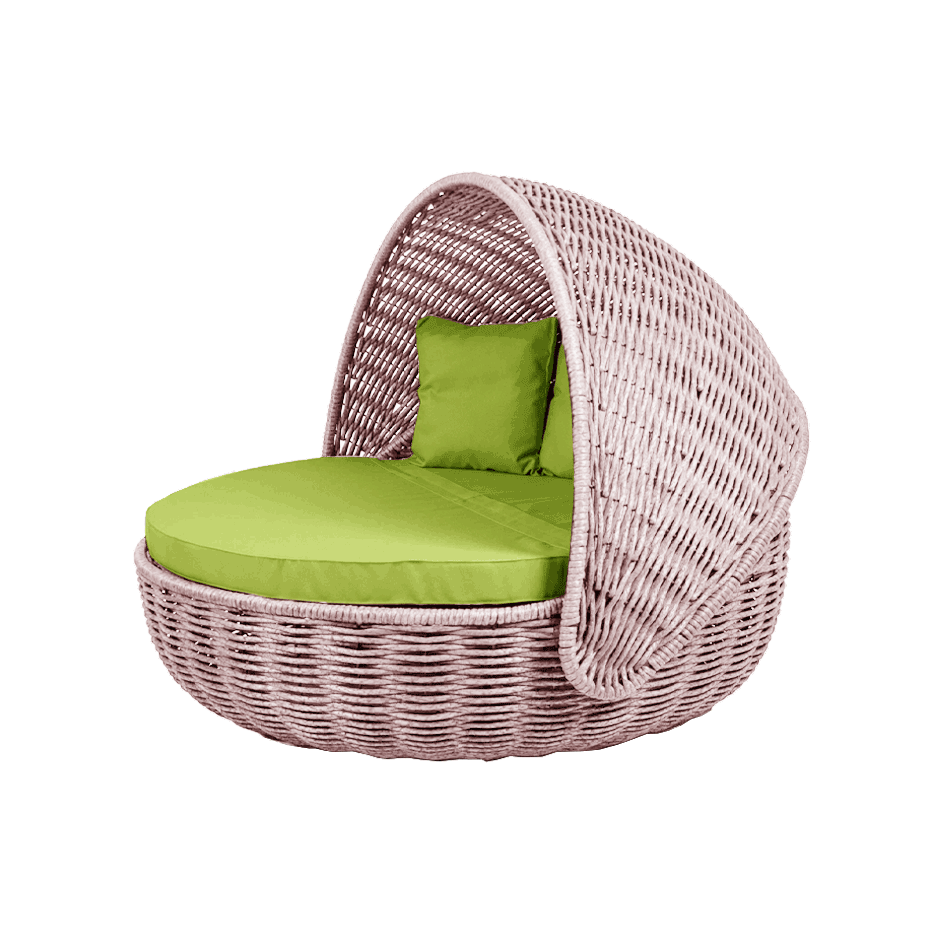 Беседка-кровать NestBed с откидным верхом DeckWOOD (пудровый)