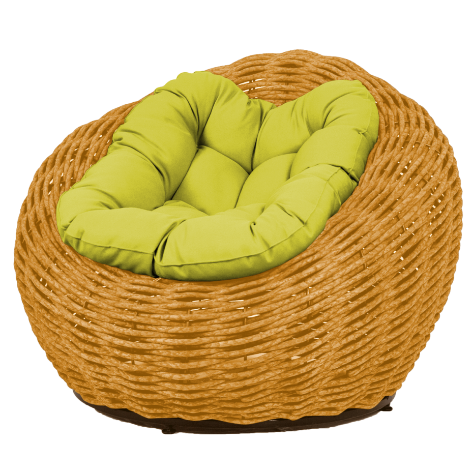 Кресло-гнездо плетеное DeckWOOD Nest (песочный)