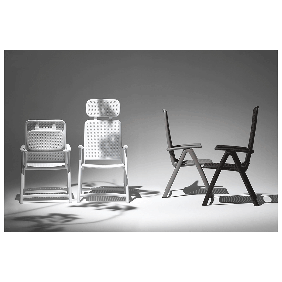 ACQUAMARINA, кресло-шезлонг складное (bianco/белый)