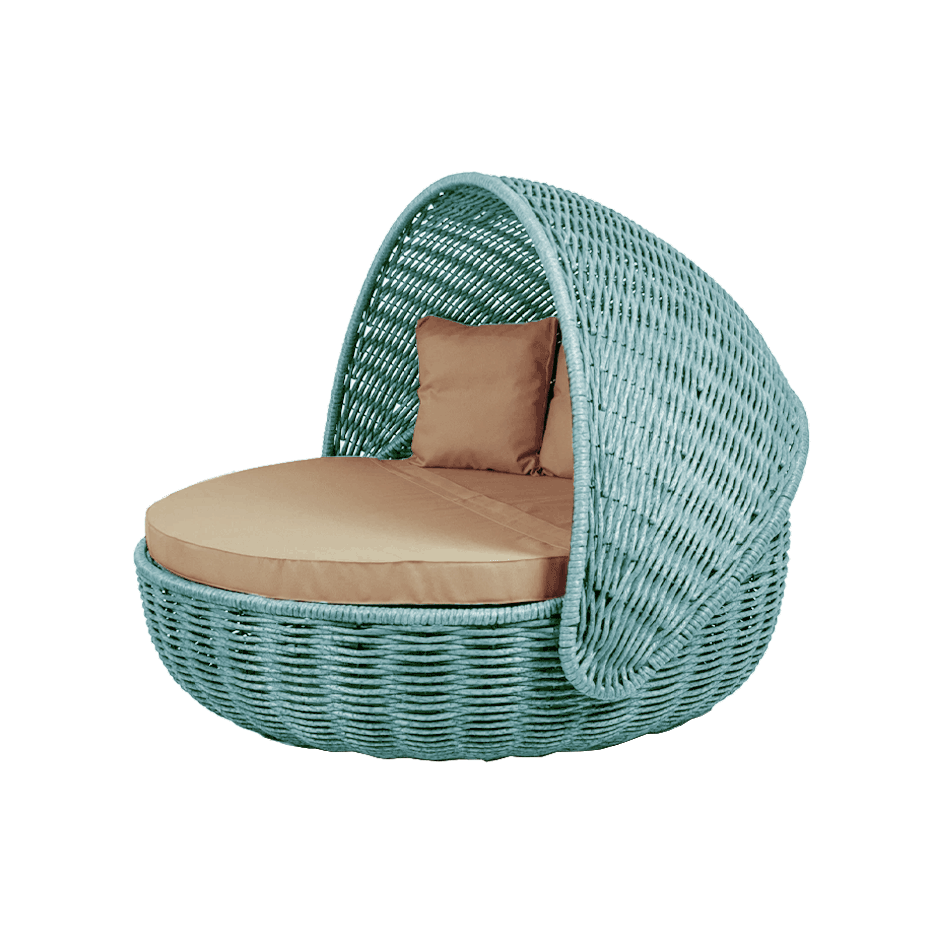 Беседка-кровать NestBed с откидным верхом DeckWOOD (голубой)