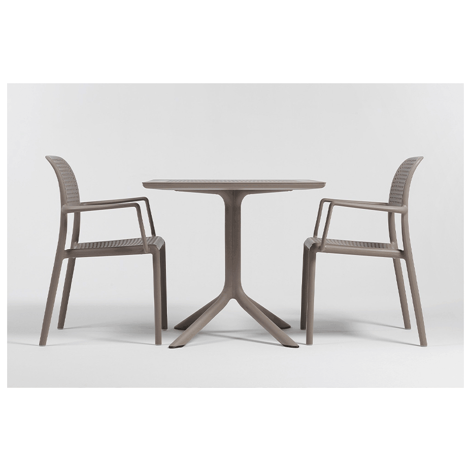 BORA, кресло пластиковое (tortora/тортора)