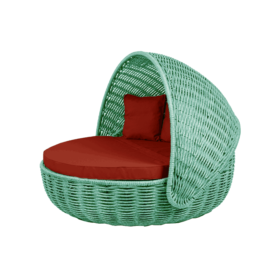 Беседка-кровать NestBed с откидным верхом DeckWOOD (бирюза)