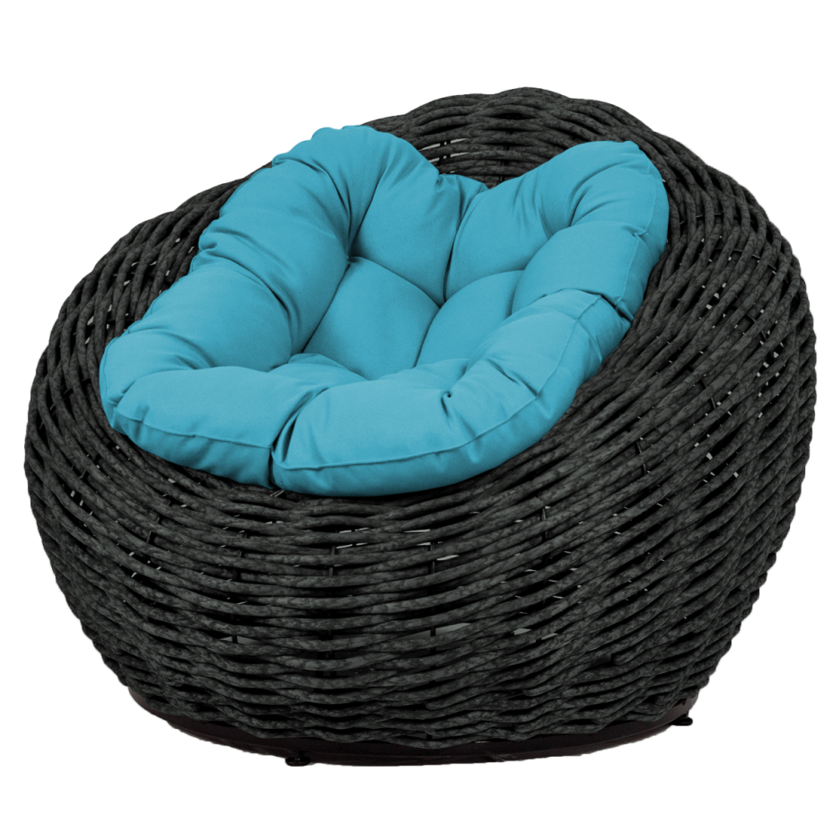 Кресло-гнездо плетеное DeckWOOD Nest (черный)